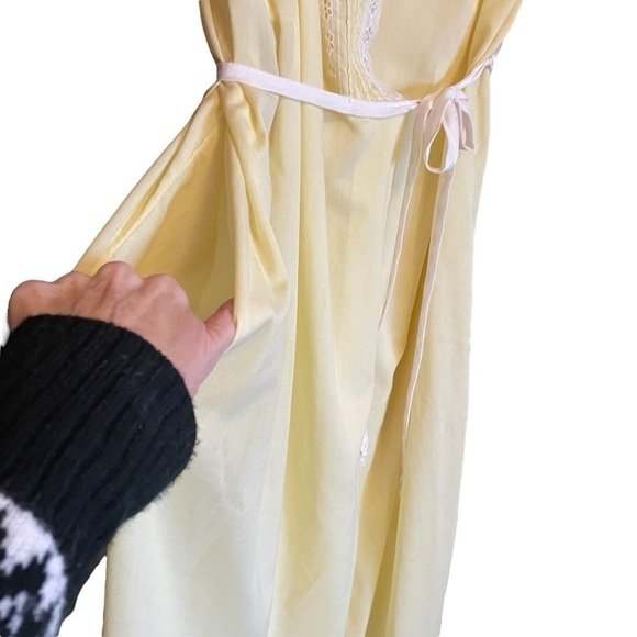 Edward Saykaly Vintage Yellow Nighty Set/Boudoir-Size Small - Picture 7 of 16